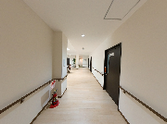 ゆったりとした廊下空間