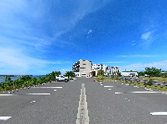 広々とした駐車場の眺望