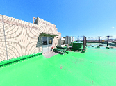 明るい屋上庭園