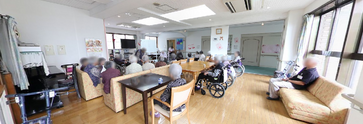 介護施設の居心地の良い共有スペース