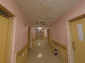 ゆったりとした廊下の風景