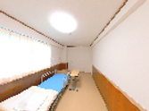 明るい居室のパノラマ