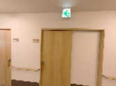 長い廊下の施設