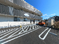 駐車場の広い外観