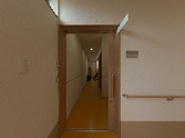 奥行きを感じる廊下