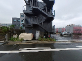 螺旋外階段の建物外観  