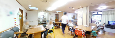介護施設の居心地の良い共有スペース