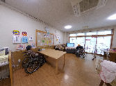 ケア施設の共用ラウンジ