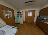 温かみのある居室のパノラマ