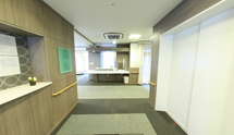 快適な介護施設の共用スペース
