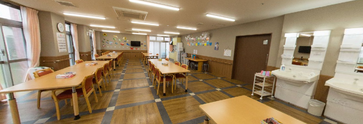 ケアホーム内の共有スペース