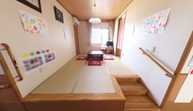 温かみのある居間
