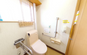 清潔感あるトイレ設備の場所