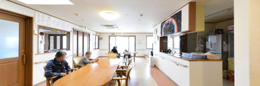 介護施設の共有エリア内部