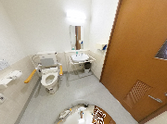 介護用の設備が整った洗面所