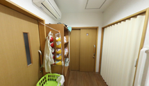 介護施設の居室と共用スペース