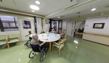 介護施設の居心地の良い共有エリア