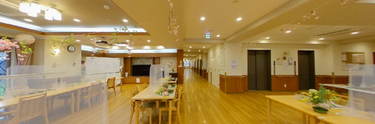 ゆとりのある共有エリアの風景
