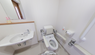 清潔な洗面トイレ設備