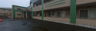 快適な職場の外観と駐車場