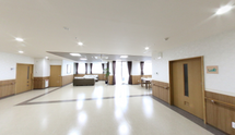 介護施設の職員用通路