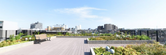 天気の良い日の屋上庭園