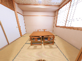 明るく清潔感のある日本式の部屋