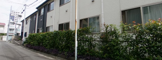 静かな住宅街にある介護施設
