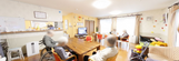 介護施設の居住者共有リビングエリア