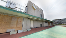 介護施設の屋上休憩スペース