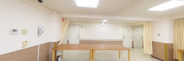 ゆとりある共有の居間