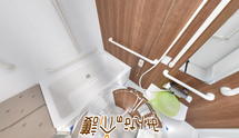 介護施設の機能的な浴室