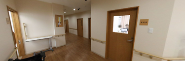 介護施設内部の廊下