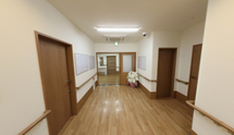 職員にとって働きやすい施設内廊下