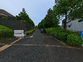 落ち着いた住宅街の道