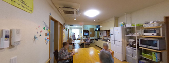 介護施設の共有ダイニング