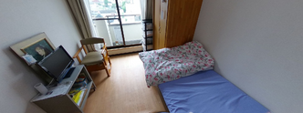 ケア施設の居住室の内観
