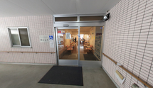 職員と入居者の交流スペース