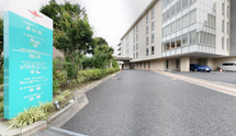 介護施設の静かな通り