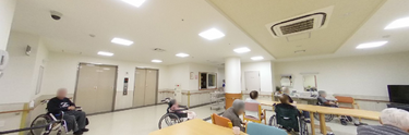 介護施設の共用スペース