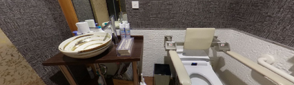 介護施設のトイレと洗面スペース