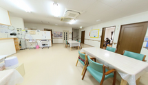 介護施設の居住区共有スペース