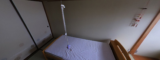 広々とした和室の居室内装