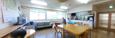 介護施設内の居住者共用エリア