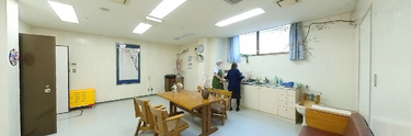 介護施設内の共有エリア