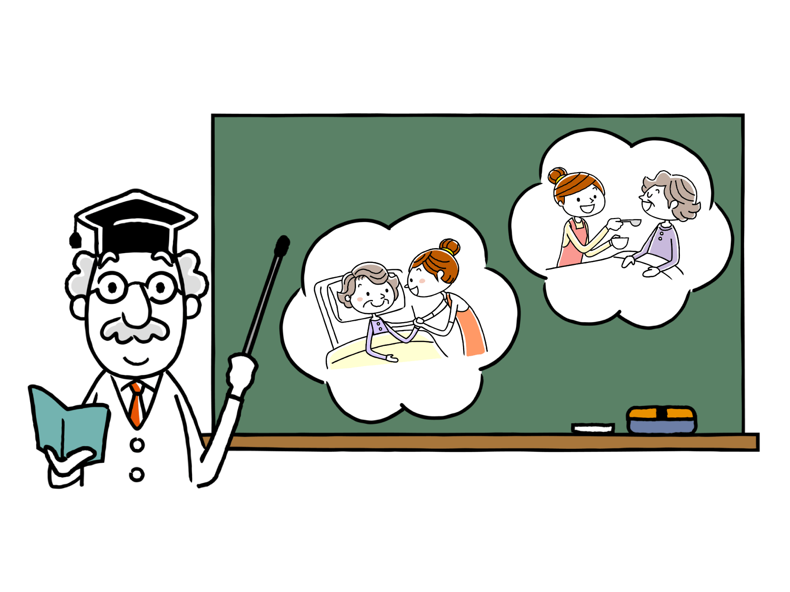 介護施設・サービス別 介護の「資格」と「職種」についてのイメージイラスト